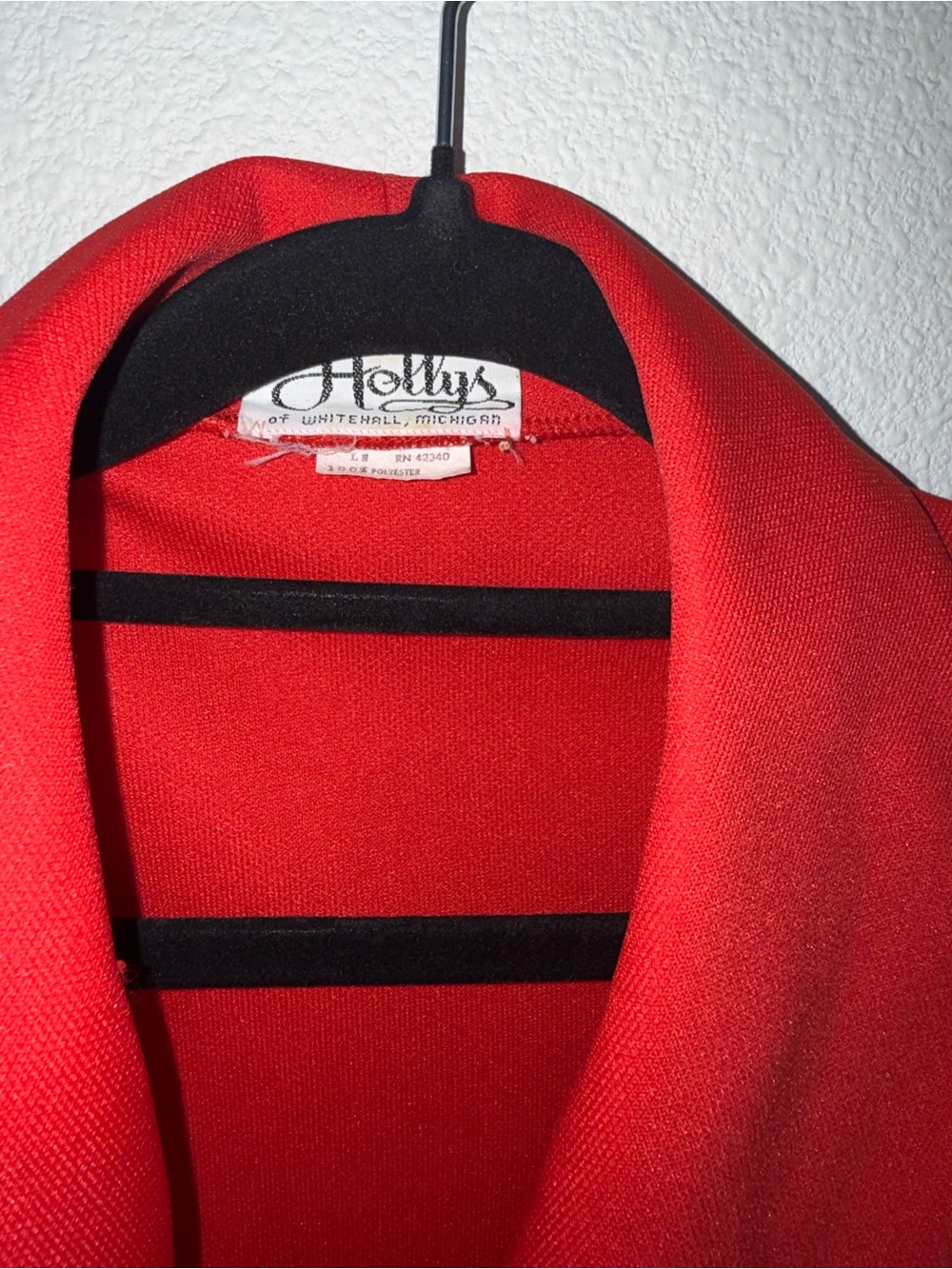 Vintage 1970s Holly’s Red Belted Shirt Dress - Picture 6 of 10